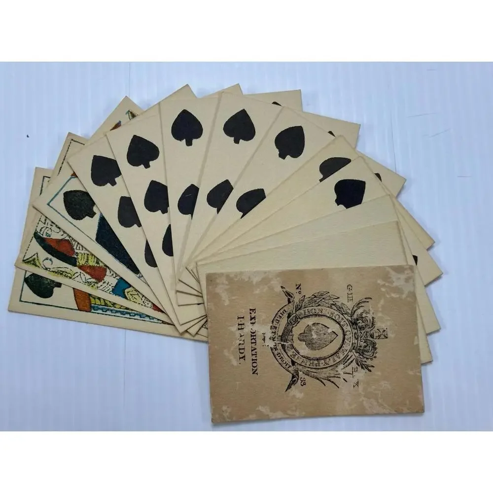 VINTAGE I. HARDY CARD MAKER TO‎ HIS MAJESTY GREAT MOGUL PLAYING CARDS FACSIMILE